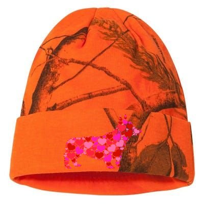 Corgi Dog Pink Red Heart Meaningful Gift Valentines Day Cool Gift Kati Licensed 12" Camo Beanie