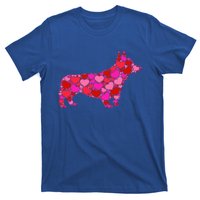 Corgi Dog Pink Red Heart Meaningful Gift Valentines Day Cool Gift T-Shirt