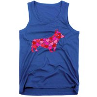 Corgi Dog Pink Red Heart Meaningful Gift Valentines Day Cool Gift Tank Top