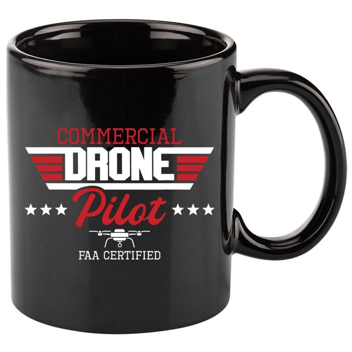 Commercial Drone Pilot Aviator Quadcopter FAA Certified 11oz C Handle Ceramic Mug