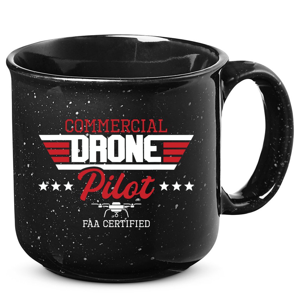 Commercial Drone Pilot Aviator Quadcopter FAA Certified 15oz Campfire Ceramic Mug