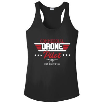 Commercial Drone Pilot Aviator Quadcopter FAA Certified Ladies PosiCharge Competitor Racerback Tank