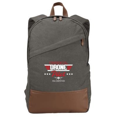 Commercial Drone Pilot Aviator Quadcopter FAA Certified Cotton Canvas Backpack