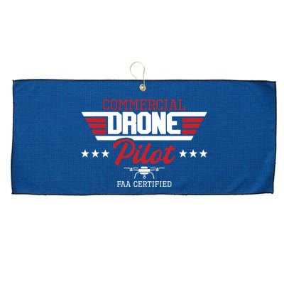 Commercial Drone Pilot Aviator Quadcopter FAA Certified Large Microfiber Waffle Golf Towel