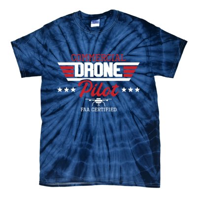 Commercial Drone Pilot Aviator Quadcopter FAA Certified Tie-Dye T-Shirt