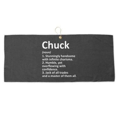 CHUCK Definition Personalized Name Funny Birthday Gift Idea Large Microfiber Waffle Golf Towel