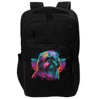 Colorful Splash Shih Tzu Art Animal Breeder Dog Trainer  Impact Tech Backpack