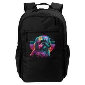 Colorful Splash Shih Tzu Art Animal Breeder Dog Trainer  Daily Commute Backpack