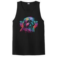 Colorful Splash Shih Tzu Art Animal Breeder Dog Trainer  PosiCharge Competitor Tank