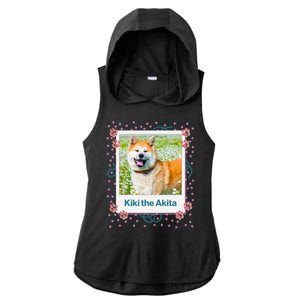 Custom Dog Pet Personalized Picture Ladies PosiCharge Tri-Blend Wicking Draft Hoodie Tank