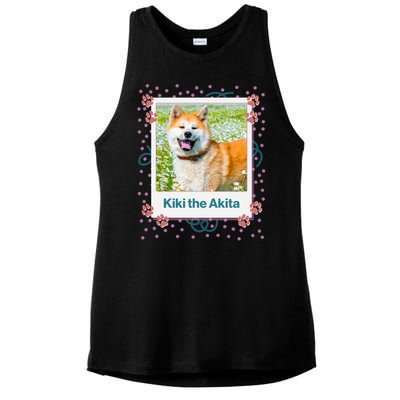 Custom Dog Pet Personalized Picture Ladies PosiCharge Tri-Blend Wicking Tank