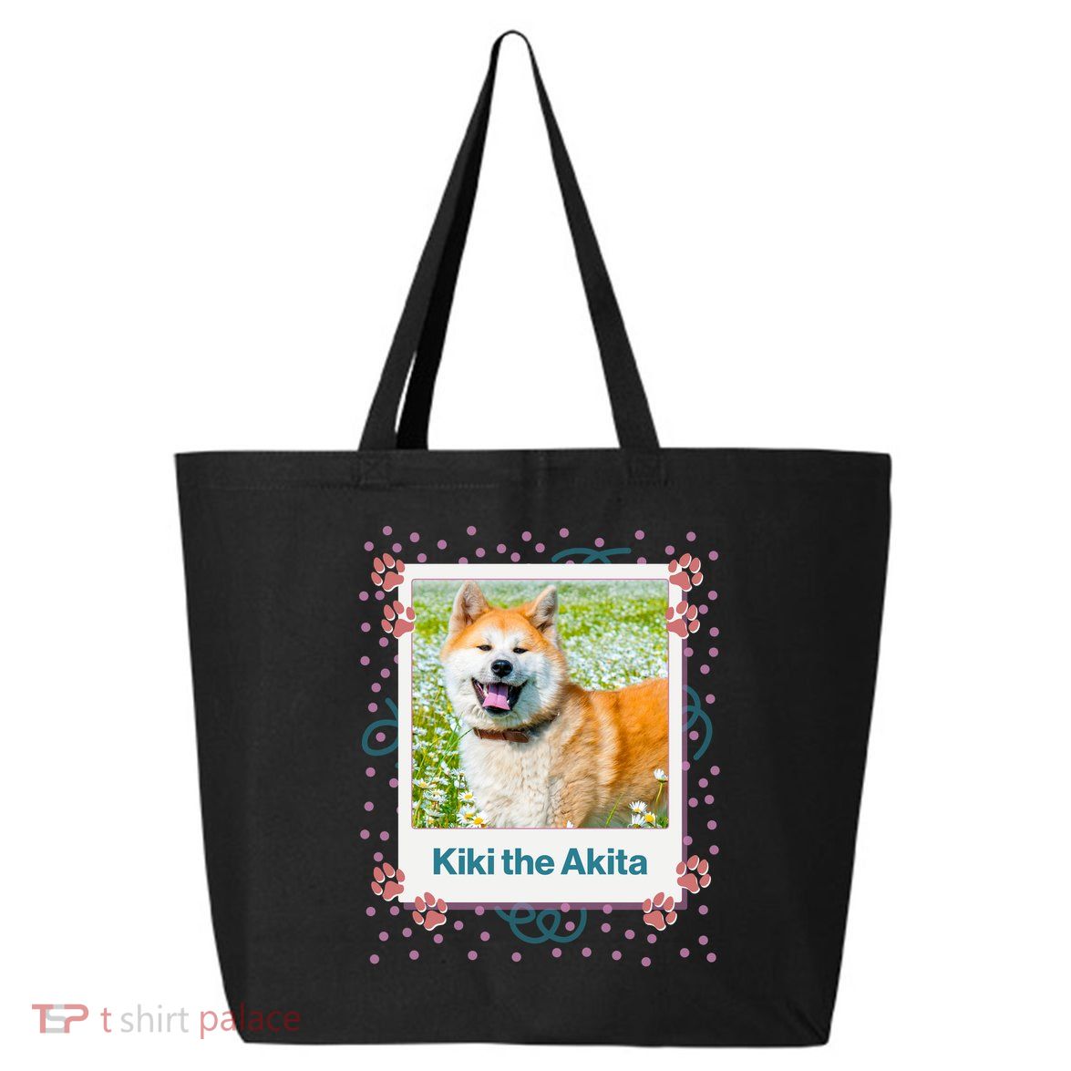 Custom Dog Pet Personalized Picture 25L Jumbo Tote