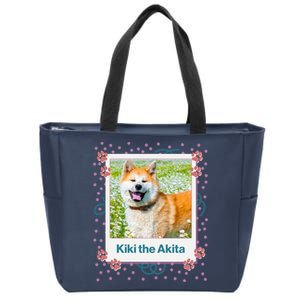 Custom Dog Pet Personalized Picture Zip Tote Bag