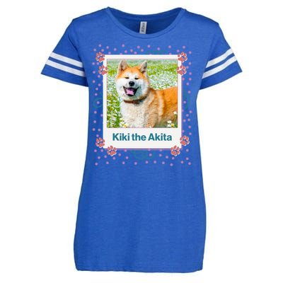 Custom Dog Pet Personalized Picture Enza Ladies Jersey Football T-Shirt