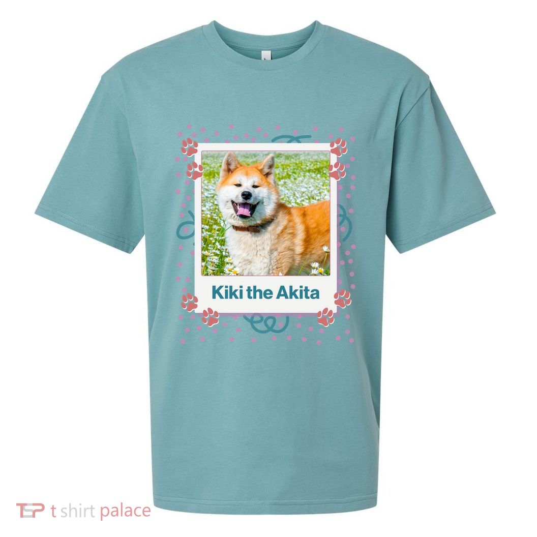 Custom Dog Pet Personalized Picture Sueded Cloud Jersey T-Shirt
