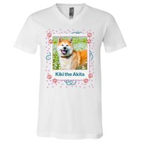 Custom Dog Pet Personalized Picture V-Neck T-Shirt