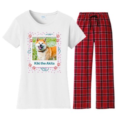 Custom Dog Pet Personalized Picture Women's Flannel Pajama Set