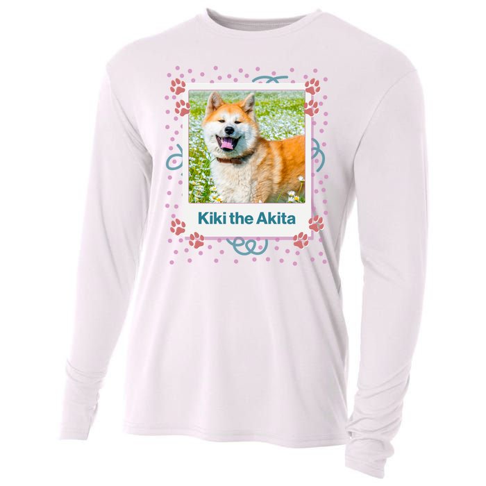 Custom Dog Pet Personalized Picture Cooling Performance Long Sleeve Crew