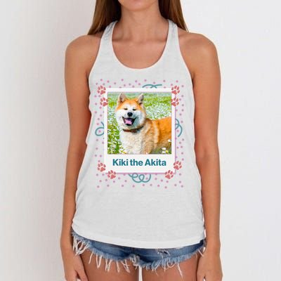 Custom Dog Pet Personalized Picture Women's Knotted Racerback Tank