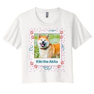 Custom Dog Pet Personalized Picture Women's Crop Top Tee