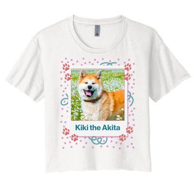 Custom Dog Pet Personalized Picture Women's Crop Top Tee