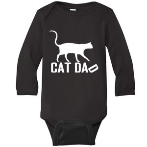 Cat Dad Perfect For Cat Dad Father’S Day Baby Long Sleeve Bodysuit