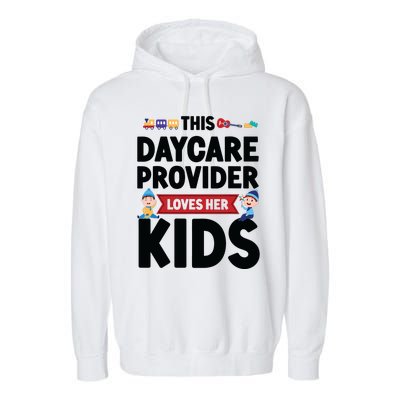 Childcare Daycare Provider Teacher Babysitter This Daycare Garment-Dyed Fleece Hoodie