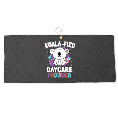 Childcare Daycare Provider Teacher Babysitter Koala Large Microfiber Waffle Golf Towel