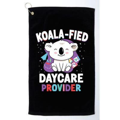 Childcare Daycare Provider Teacher Babysitter Koala Platinum Collection Golf Towel