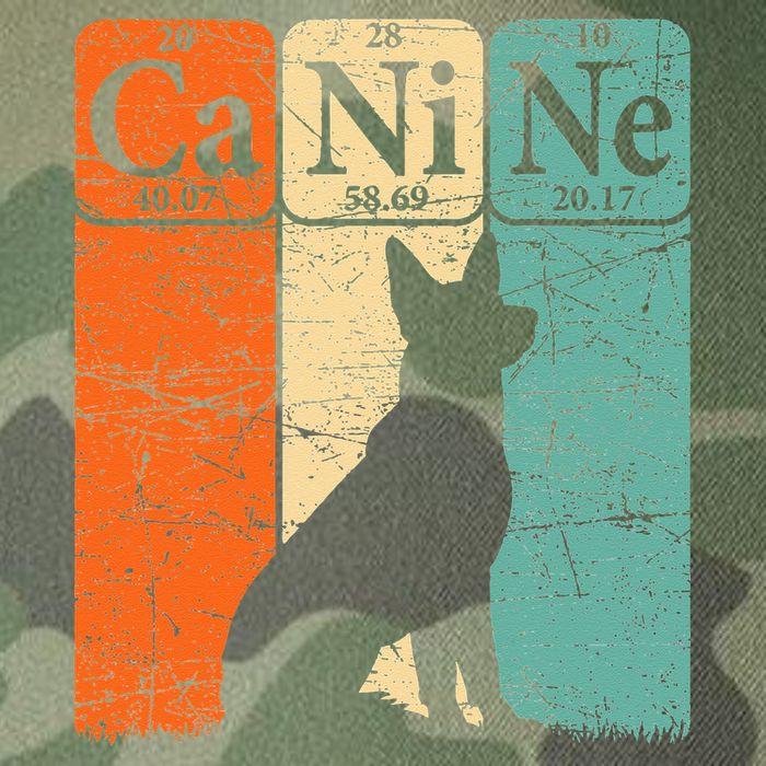 Canine Dog Periodic Table Elements Dog Lover Cynologist Legacy Tie Dye Trucker Hat