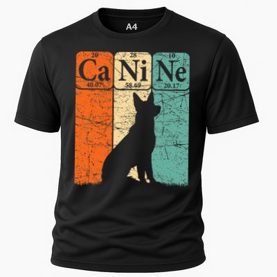 Canine Dog Periodic Table Elements Dog Lover Cynologist Performance Shirt