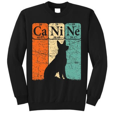 Canine Dog Periodic Table Elements Dog Lover Cynologist Sweatshirt