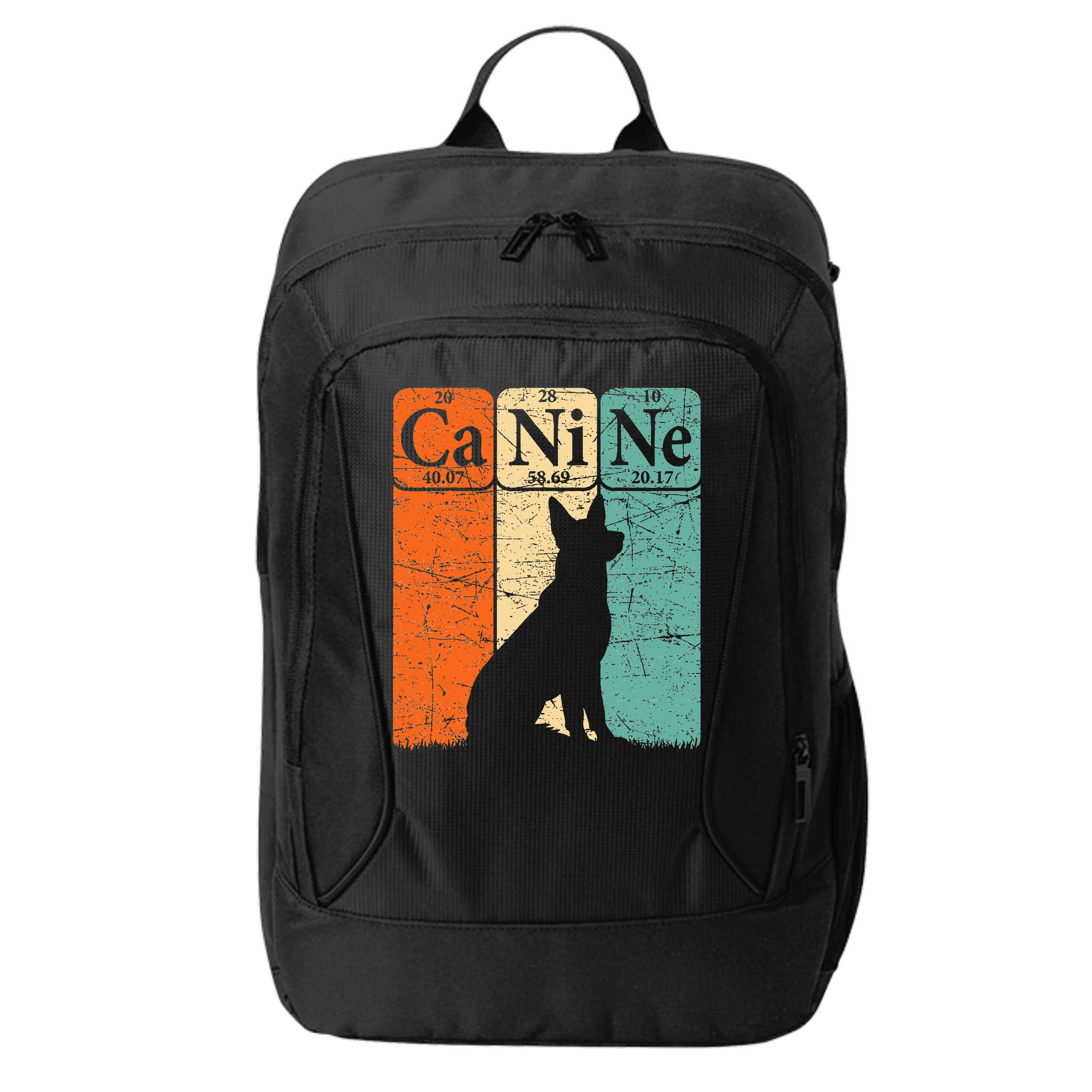 Canine Dog Periodic Table Elements Dog Lover Cynologist City Backpack