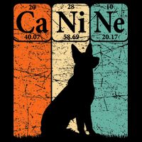 Canine Dog Periodic Table Elements Dog Lover Cynologist Backpack