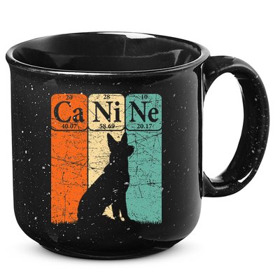Canine Dog Periodic Table Elements Dog Lover Cynologist 15oz Campfire Ceramic Mug