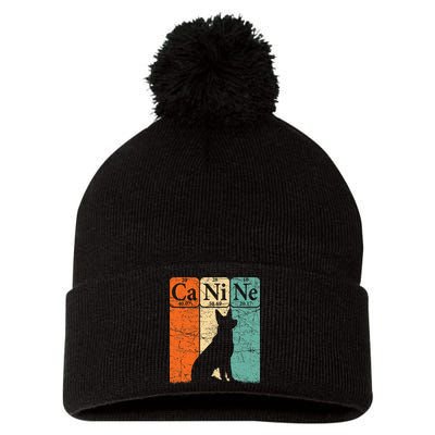 Canine Dog Periodic Table Elements Dog Lover Cynologist Pom Pom 12in Knit Beanie