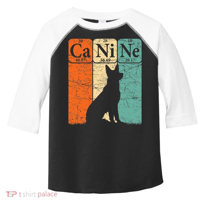 Canine Dog Periodic Table Elements Dog Lover Cynologist Toddler Fine Jersey T-Shirt