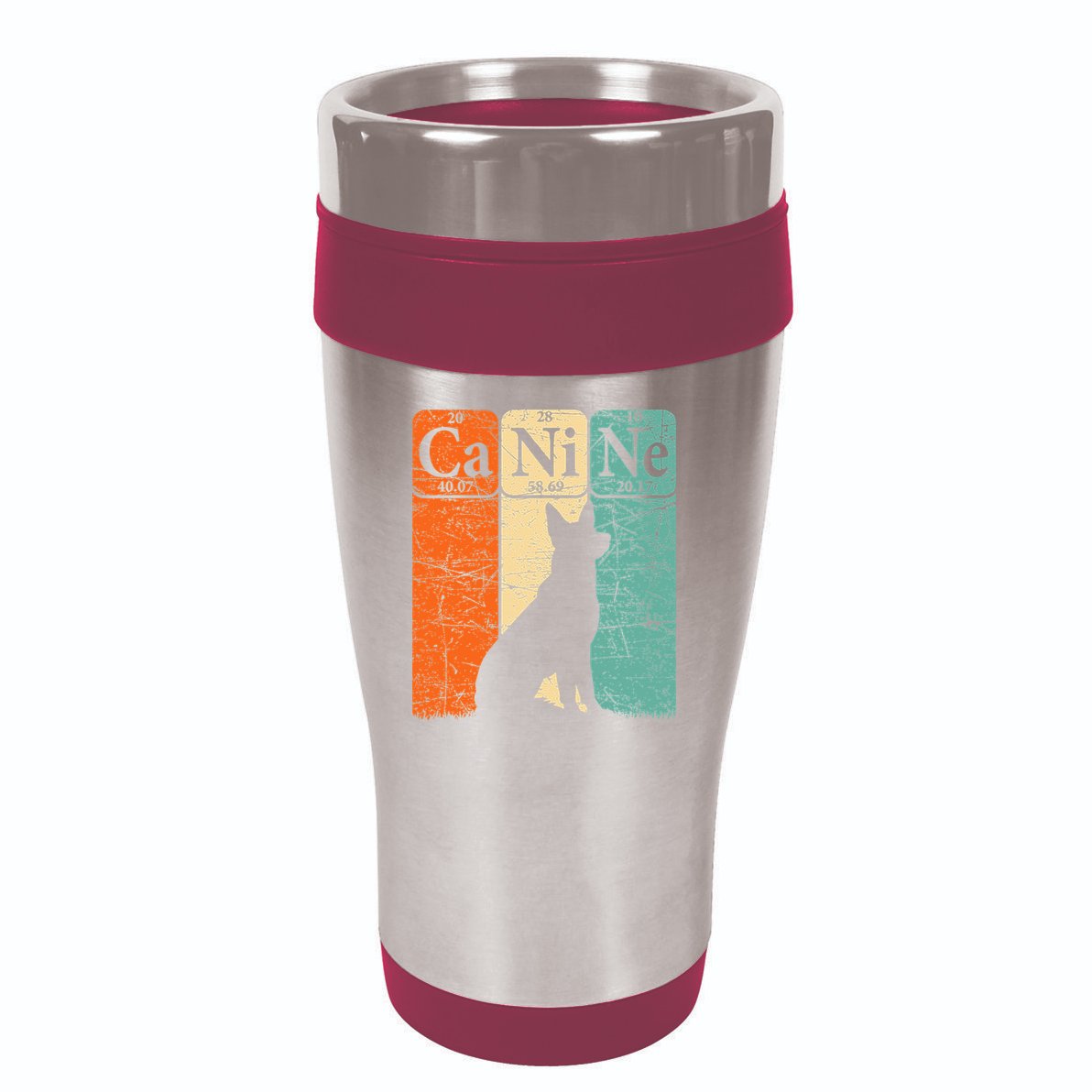 Canine Dog Periodic Table Elements Dog Lover Cynologist 16oz Travel Tumbler