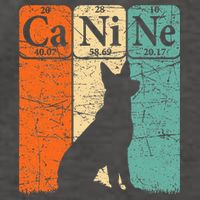 Canine Dog Periodic Table Elements Dog Lover Cynologist Vector Backpack