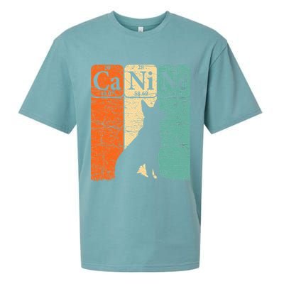 Canine Dog Periodic Table Elements Dog Lover Cynologist Sueded Cloud Jersey T-Shirt