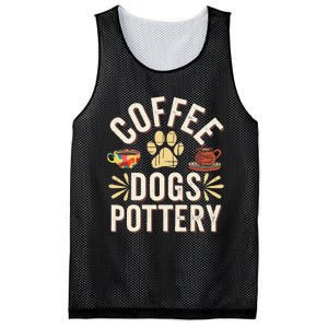 Coffee Dogs Pottery Ceramic Artist Mesh Reversible Basketball Jersey Tank