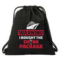 Cruise Drinking Package Drawstring Bag