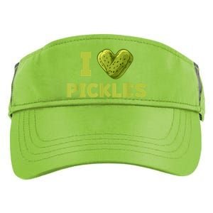 Cool Dill Pickle Cucumber Pickle Lover Gift Adult Drive Performance Visor