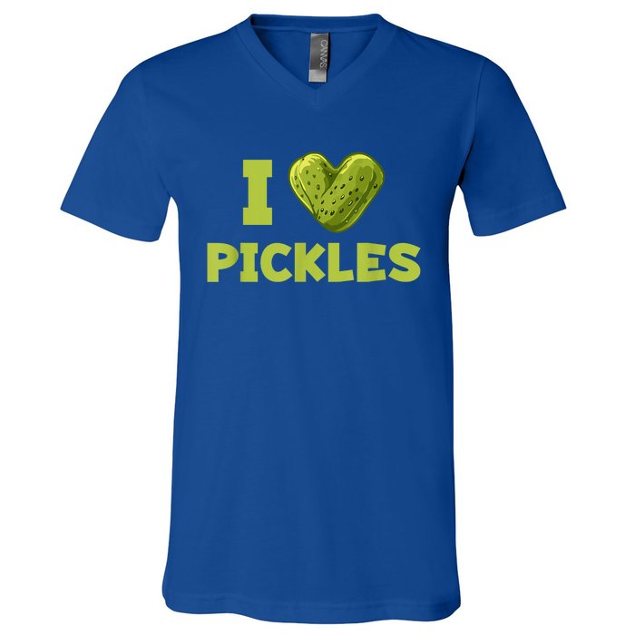 Cool Dill Pickle Cucumber Pickle Lover Gift V-Neck T-Shirt