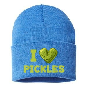 Cool Dill Pickle Cucumber Pickle Lover Gift Sustainable Knit Beanie