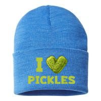 Cool Dill Pickle Cucumber Pickle Lover Gift Sustainable Knit Beanie