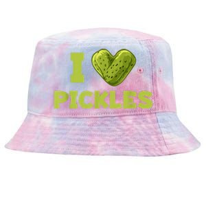 Cool Dill Pickle Cucumber Pickle Lover Gift Tie-Dyed Bucket Hat