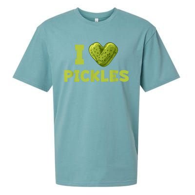 Cool Dill Pickle Cucumber Pickle Lover Gift Sueded Cloud Jersey T-Shirt