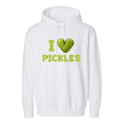 Cool Dill Pickle Cucumber Pickle Lover Gift Garment-Dyed Fleece Hoodie