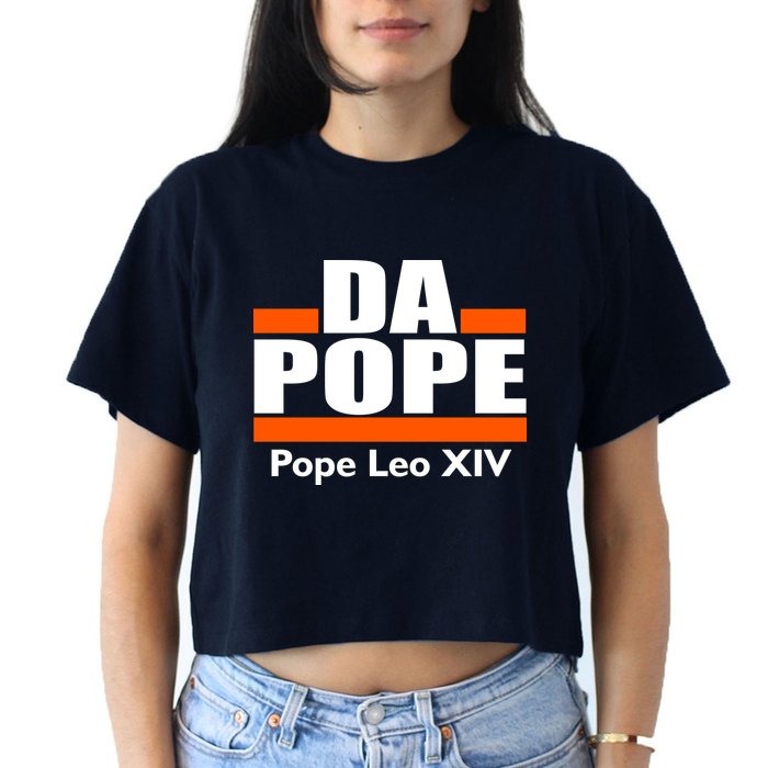 Chicago Da Pope Leo XIV Cardinal Robert Prevost Women's Crop Top Tee